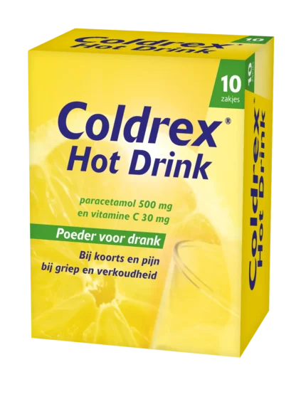Coldrex Hot Drink Vitamine C – 10 Sachets | Pijnstillend en Koortsverlagend